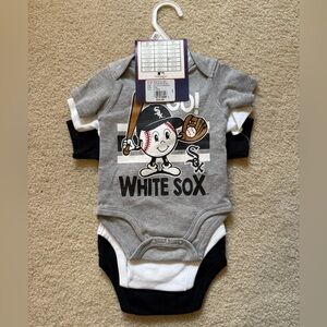 NWT 3 Piece Chicago White Sox Onesies